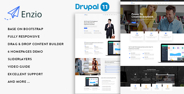 Enzio - Responsive Multipurpose Business Drupal 11 Theme Enzio - Responsive Multipurpose Business Drupal 11 Theme