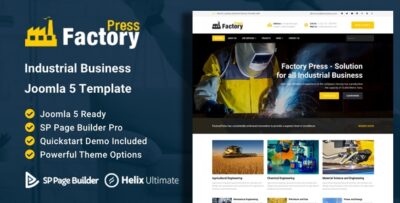 Factory Press - Industrial Business Joomla Template