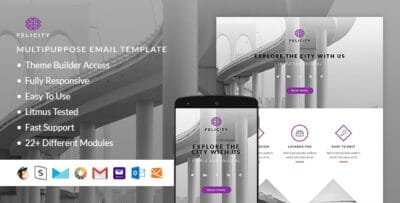Felicity - Responsive HTML Email + StampReady, MailChimp & CampaignMonitor compatible files