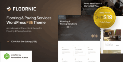 Floornic - Flooring and Paving Services FSE WordPress Theme
