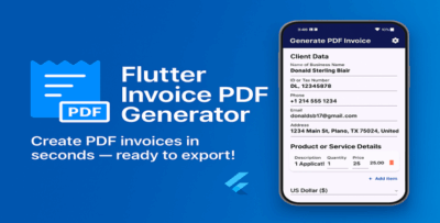 Flutter Invoice PDF Generator