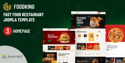 Foodking - Fast Food Restaurant Joomla Template