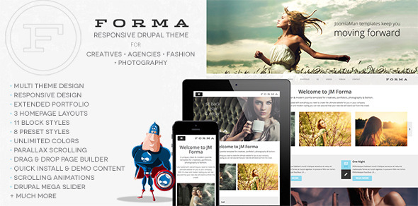 Forma, Creative, Fashion, Photogrpahy Drupal Theme Forma, Creative, Fashion, Photogrpahy Drupal Theme