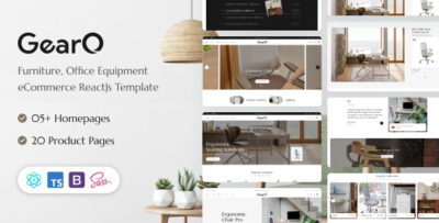GearO - Furniture, Office Equipment eCommerce React Template