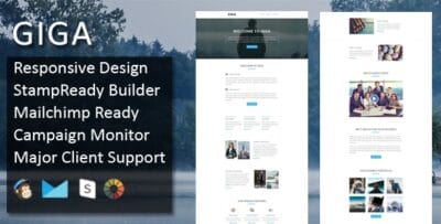 GIGA - Multipurpose Responsive Email Template + Stampready Builder