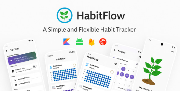 HabitFlow - Complete Habit Tracker Android App with Subscriptions and Admob HabitFlow - Complete Habit Tracker Android App with Subscriptions and Admob