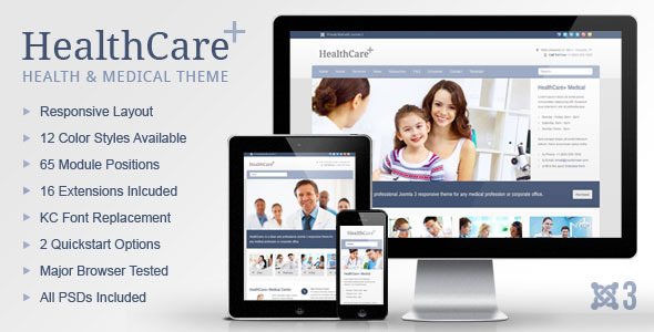 HealthCare+ Medical & Health Joomla Theme HealthCare+ Medical & Health Joomla Theme