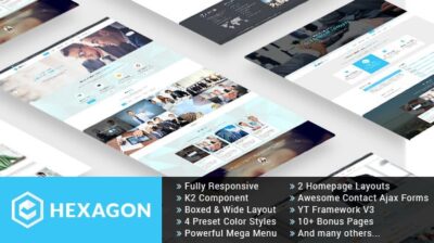 Hexagon - Responsive Multipurpose Business Joomla Template
