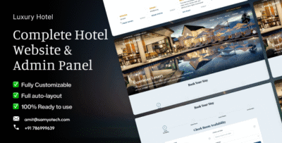 Hotel Booking System | Hotel Website with booking | Hotel CRM