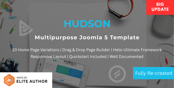 Hudson - Multipurpose Joomla Template Hudson - Multipurpose Joomla Template