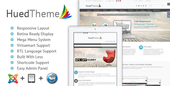 HuedTheme - Responsive Virtuemart Joomla Template HuedTheme - Responsive Virtuemart Joomla Template