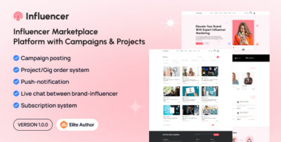 Influstar - Influencer Hiring Marketplace Platform