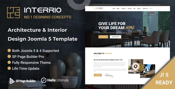 Interrio - Architecture & Interior Design Joomla 5 Template Interrio - Architecture & Interior Design Joomla 5 Template