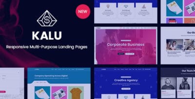 Kalu - Responsive Multi-Purpose Landing Pages