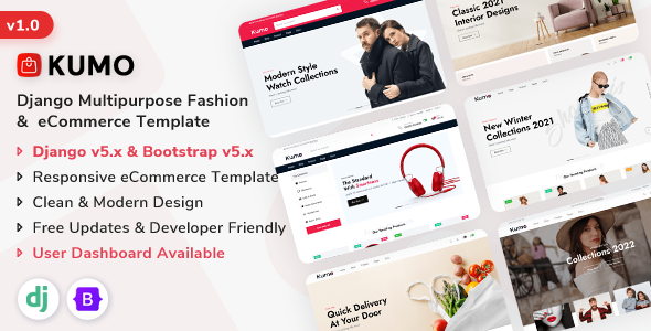 Kumo - Django Multipurpose Fashion & eCommerce Template Kumo - Django Multipurpose Fashion & eCommerce Template