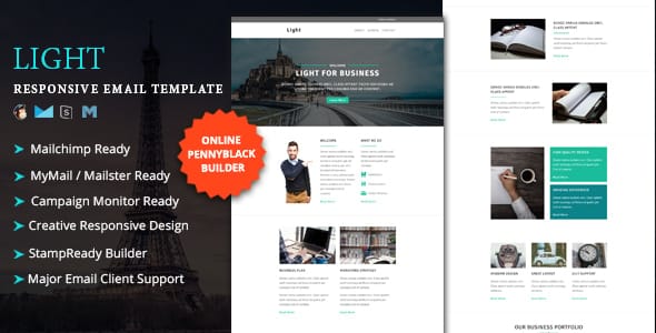 LIGHT - Multipurpose Responsive Email Template + Stampready Online Builder Access LIGHT - Multipurpose Responsive Email Template + Stampready Online Builder Access