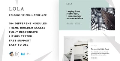 Lola  - Responsive HTML Email + StampReady, MailChimp & CampaignMonitor compatible files