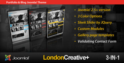 London Creative + (Portfolio & Blog Joomla Theme)