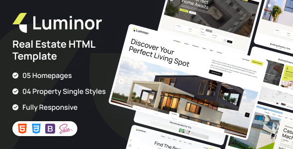 Luminor - Real Estate HTML Template Luminor - Real Estate HTML Template