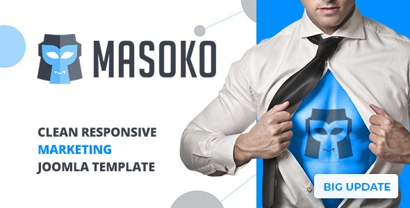 Masoko - Clean Responsive Marketing Joomla Theme Masoko - Clean Responsive Marketing Joomla Theme
