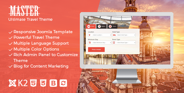 Master - Ultimate Travel Theme for Joomla Master - Ultimate Travel Theme for Joomla