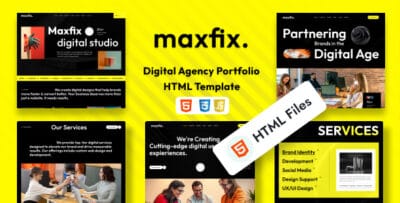 Maxfix - Digital Agency Portfolio HTML Template