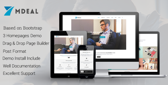 Mdeal - Responsive Business Drupal 7.6 Theme Mdeal - Responsive Business Drupal 7.6 Theme