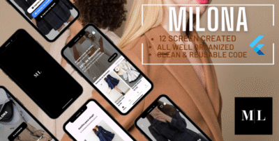 MILONA - Plantilla de interfaz de usuario de Flutter