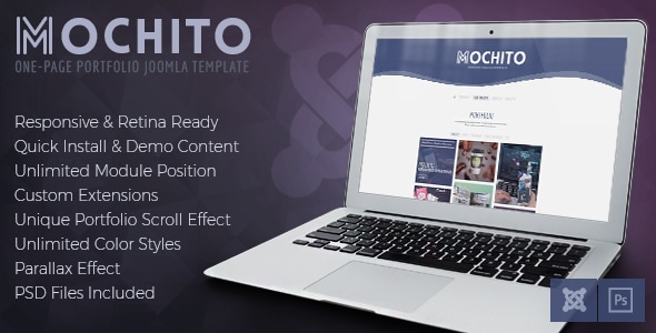 Mochito - One Page Portfolio Joomla template Mochito - One Page Portfolio Joomla template
