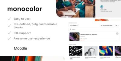 Monocolor - Premium Moodle Theme