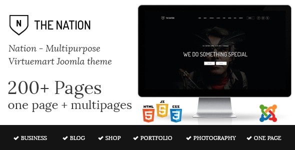 Nation - Multipurpose Virtuemart Joomla Template Nation - Multipurpose Virtuemart Joomla Template