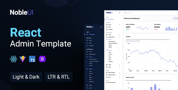 NobleUI - React Admin Template NobleUI - React Admin Template