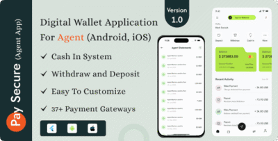 Pay Secure - Digital Wallet Application For Agent (Android, iOS)