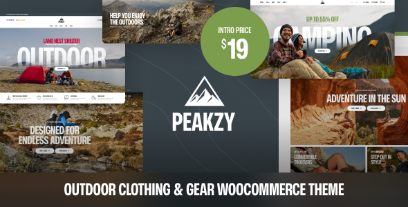 Peakzy - Outdoor Clothing & Gear WooCommerce Theme Peakzy - Outdoor Clothing & Gear WooCommerce Theme