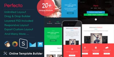 Perfecto - Responsive Email + Drag & Drop Builder