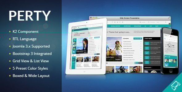Perty - Responsive News/Magazine Joomla Template Perty - Responsive News/Magazine Joomla Template