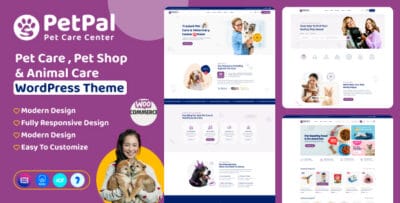 Petpal - Pet Care & Pet Shop WordPress Theme