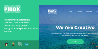 Pikok - Multipurpose Responsive Email Template + Stampready Builder