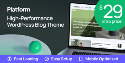 Platform - Modern High-Performance Blog WordPress Theme