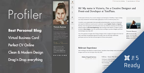 Profiler - Personal Blog Joomla 5 Template Profiler - Personal Blog Joomla 5 Template