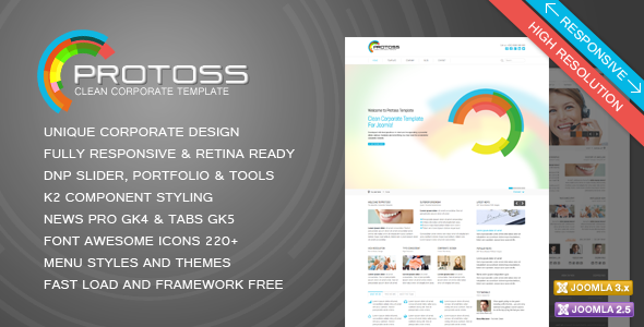 Protoss Clean Corporate Template For Joomla! Protoss Clean Corporate Template For Joomla!