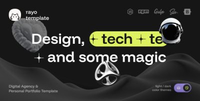 Rayo - Digital Agency & Personal Portfolio HTML Template