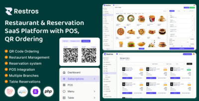 Restros - Restaurant & Reservation Management SaaS with POS, QR & Multi-Branch Support