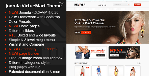 Reviver - Responsive Multipurpose VirtueMart Theme Reviver - Responsive Multipurpose VirtueMart Theme