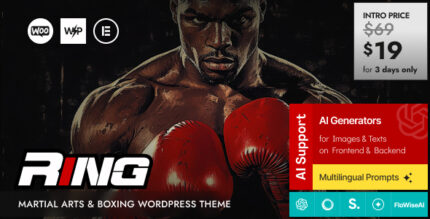 Ring - Martial Arts & Boxing WordPress Theme