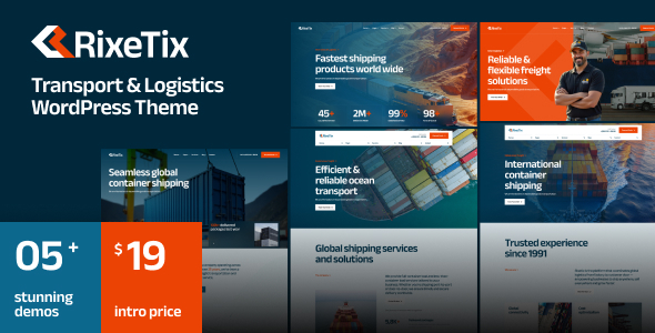 RixeTix - Transport & Logistics WordPress Theme RixeTix - Transport & Logistics WordPress Theme