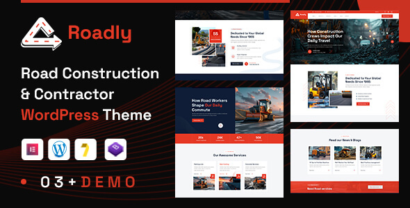 Roadly - Road Construction & Civil Engineering WordPress Theme Roadly - Road Construction & Civil Engineering WordPress Theme