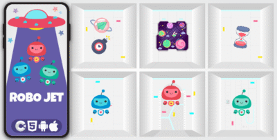 Robo Jet Space - HTML5 Game, Construct 3