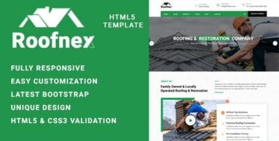 Roonex - Roofing Services HTML Template