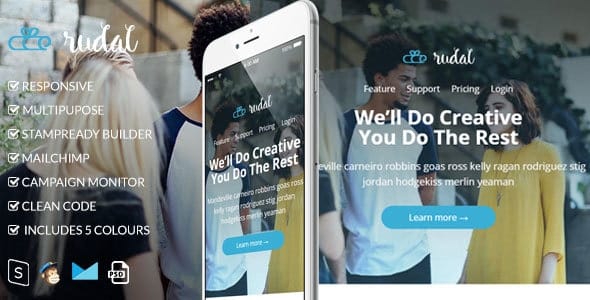 Rudal - Responsive Email Template + Bonus Rudal - Responsive Email Template + Bonus